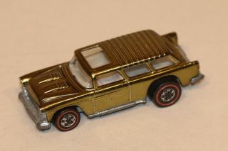 1970 Mattel Hot Wheels Redline Classic Nomad Us Olive With White Interior