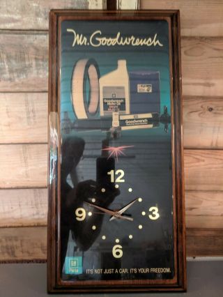 Mr.  Goodwrench Wooden Clock,  It 