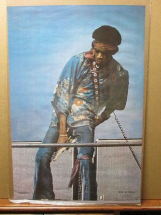 Vintage Poster Jimi Hendrix Guitar Rock N 
