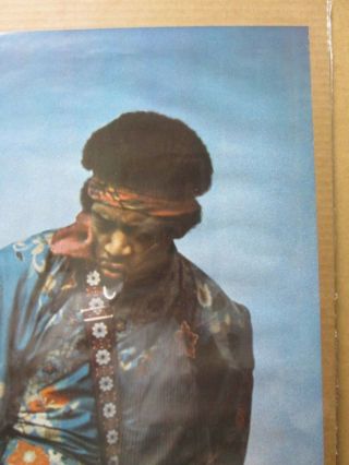Vintage Poster Jimi Hendrix Guitar Rock n ' Roll 1976 Inv G2787 2