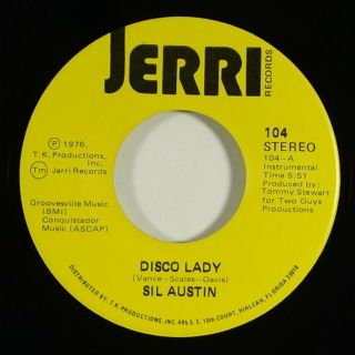 Sil Austin " Disco Lady " 70s Soul Disco 45 Jerri Mp3