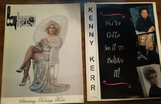 Boy - Lesque The Kenny Kerr Show Programs Drag Queen Cross Dressing Signed