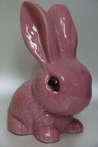 Wonderful Large Old Pink Sylvac Rabbit 1028 - Very Rare Colour - L@@k