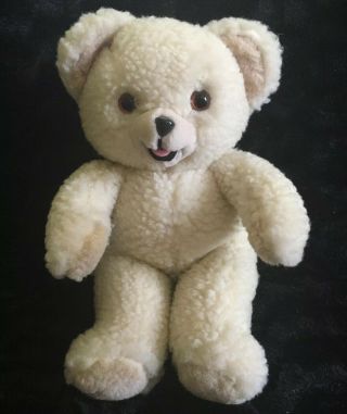 Vintage 1985 Snuggle Bear Lever Brothers Russ Berrie Stuffed Animal Plush 14”