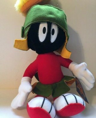 Vtg Looney Tunes Marvin The Martian Plush Stuffed Animal Large 21 " 1998 With Tag