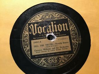 78 Rpm Clarence Williams Vocalion 2889 Tell The Truth Hot Jazz (1934) V,