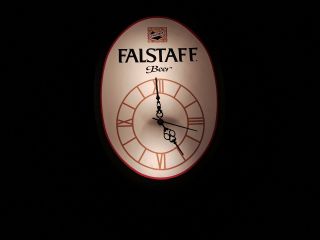 Vintage Falstaff Beer Lighted Clock
