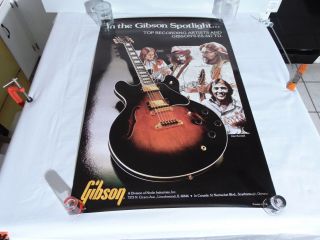 1980 Gibson Es - 347 Guitar Retail Poster Joaquin Lievano George Mccorkle