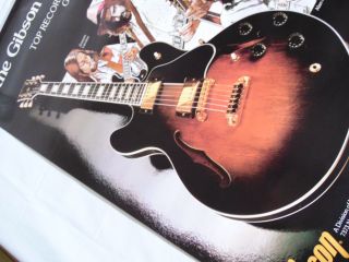 1980 GIBSON ES - 347 Guitar Retail Poster Joaquin Lievano George McCorkle 4