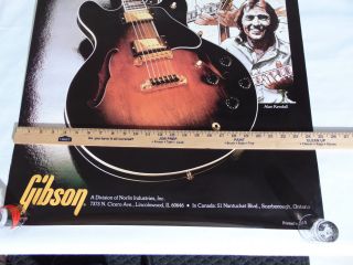 1980 GIBSON ES - 347 Guitar Retail Poster Joaquin Lievano George McCorkle 5