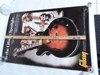 1980 GIBSON ES - 347 Guitar Retail Poster Joaquin Lievano George McCorkle 6