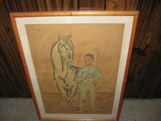 Pablo Picasso " Boy With Horse " Circa 1950 