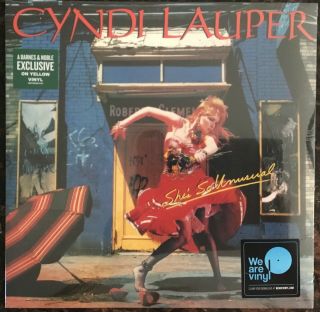 Cyndi Lauper She’s So Unusual Lp Yellow Vinyl