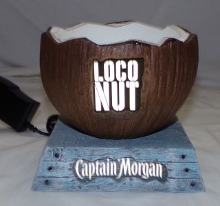 Captain Morgan Loco Nut Light Up Rum Display Lights Man Cave Bar Coconut