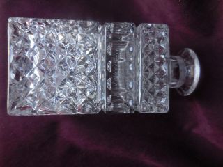 Lead Crystal Square Liquor Decanter with Stopper 4