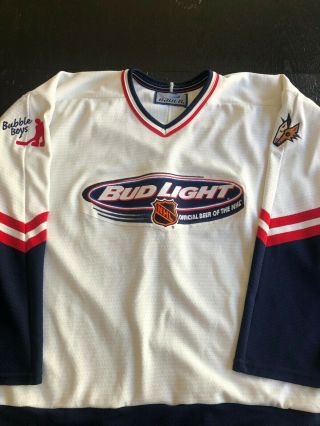 Bud Light Bubble Boys / Phoenix Coyotes Hockey Jersey - Bauer Size Xl (rare)