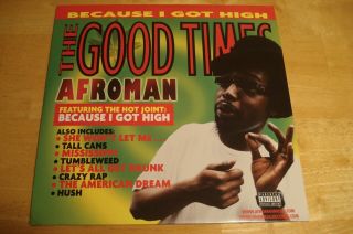 Afroman The Good Times 2001 Promo Only Green Vinyl Hip Hop R&b 2 Lp