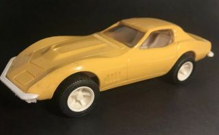 Vintage 1960s Tonka Corvette Stingray Yellow Toy Car