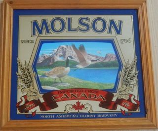 Canada Geese - Molson Beer Mirror