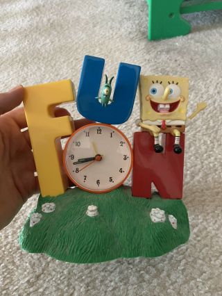 Spongebob Squarepants Fun Singing Alarm Clock 2002 Nickelodeon And