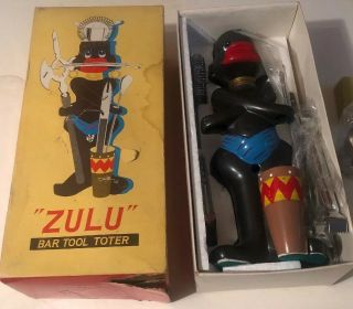 Vintage Zulu Bar Tool Toter Box Set