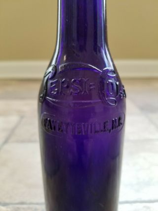 " Rare " Pepsi - Cola Straight Side Bottle Fayetteville,  Nc