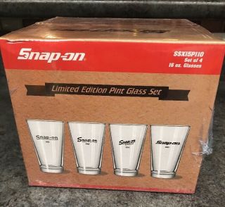 Snap - On Tools Limited Edition Pint Glass 4pc Set