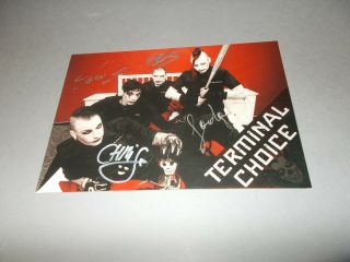 Terminal Choice Gothic Signiert Signed Autograph On Postcard Autogramm In Person