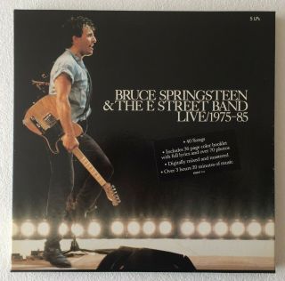 Bruce Springsteen Live/1975 - 85 Uk Vinyl 5 - Lp Box Set,  Inners & Booklet