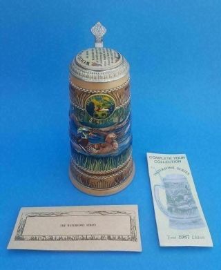 Ducks Unlimited 50th Wood Duck The Waterfowl Series 1987 1st Edition Stein