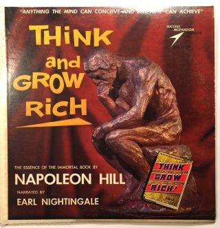 Think And Grow Rich Lp Vg,  Smi - 1313 1960 Napoleon Hill / Earl Nightingale Rare