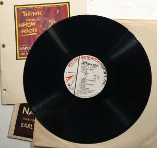 Think and Grow Rich LP VG,  SMI - 1313 1960 Napoleon Hill / Earl Nightingale Rare 2