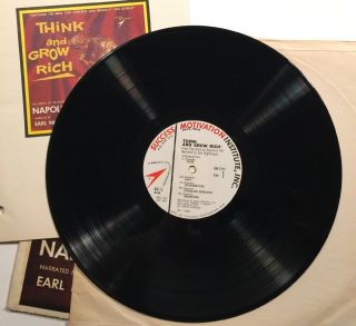 Think and Grow Rich LP VG,  SMI - 1313 1960 Napoleon Hill / Earl Nightingale Rare 3