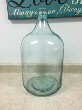 Vintage 1935 Glass 5 Gallon Water Bottle Carboy