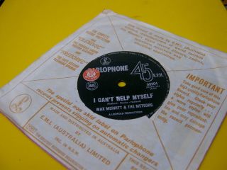 Rare Promo Stickered Oz Issue 45 Max Merritt And The Meteors 45