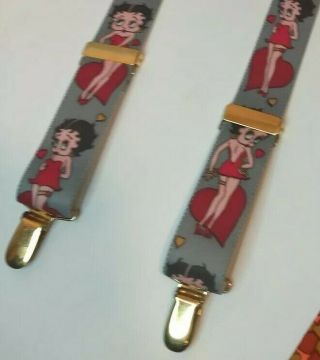Betty Boop Suspenders W/ Tags Collectors Cartoon