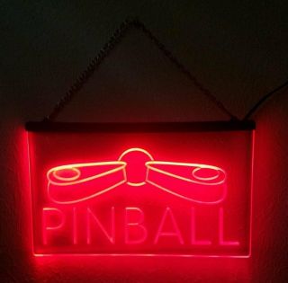 Pinball Arcade Led Sign Game Room Light On/off Switch