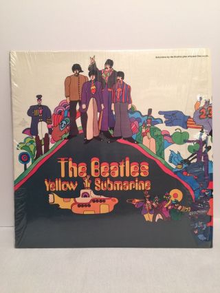 1969 APPLE THE BEATLES YELLOW SUBMARINE VINYL LP NEAR RARE Red Lin 8