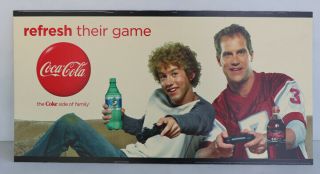 2008 Coca Cola & Sprite Display Sign With Button Video Game Sports