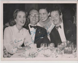 Lovely Vintage Celebrity Signed Pic Askey,  Sally Ann Howes,  Reece & Julie Wilson