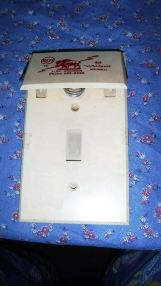 Old Switch Plate With Clip Rca Tv Whirlpool Appliances Alma Wisconsin Smudged