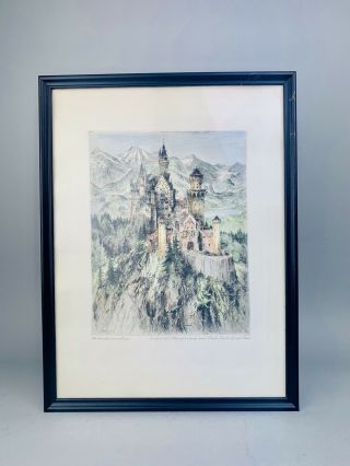 Fine Etching by Paul Geissler German Artist (1881 - 1965) Titled & Signed 2