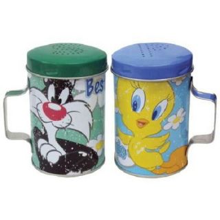Looney Tunes Sylvester And Tweety Best Friends Tin Salt & Pepper Shakers Set