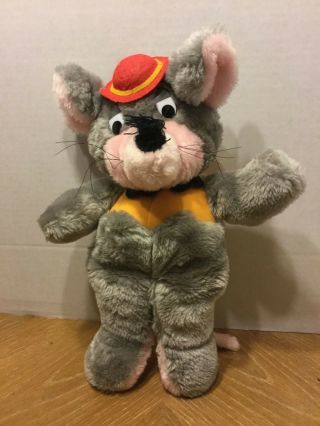 Vintage Chuck E Cheese Mouse 15 " Stuffed Plush Toy