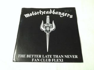 Motorheadbangers - Better Late Than Never - 1991 Fan Club Flexi - Motorhead