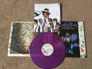 Prince and The Revolution - Purple Rain In Purple Vinyl (1984) c/w poster. 2