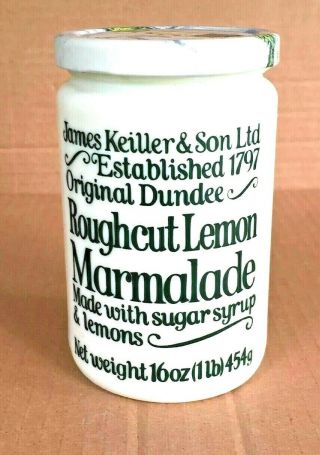Vintage James Keiller & Son Roughcut Lemon Marmalade Jar Dundee
