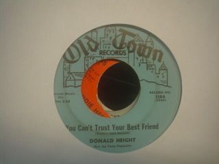 Northern Soul 45 Donald Height " You Can 