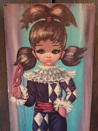 MOD 1964 Sokoro EDEN Art Prints Moppet Big Eyes Harlequin Girls - 2 Keane 20x8 in. 3