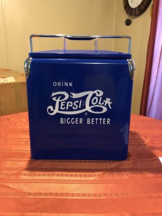 Vintage Pepsi Cooler With Bottle Opener